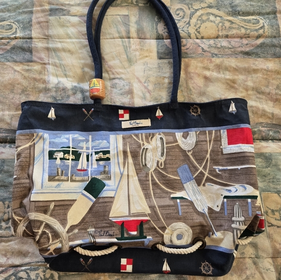 Sun n Sand Nautical Canvas Bag - Picture 2 of 10